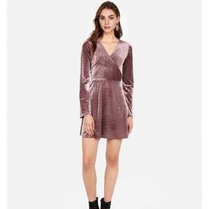 Express Pink Velvet Dress